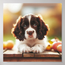 cute English Springer Spaniel puppy