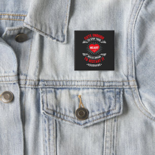 Cute Enough to Stop Your Heart Skilled Enough to 15 Cm Square Badge