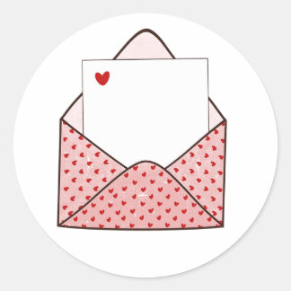 Cute envelope sticker