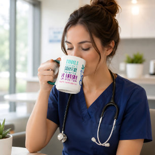 Cute ER Doctor Christmas Gift Custom Name For Her Mug