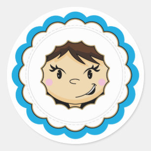 Cute Eskimo Face Sticker
