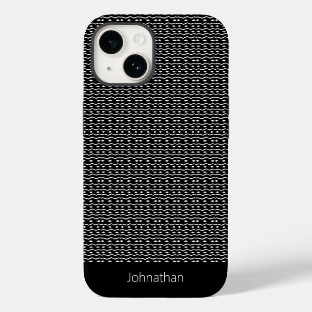 Cute Ethnic Black and White Pattern Case-Mate iPhone Case (Back)