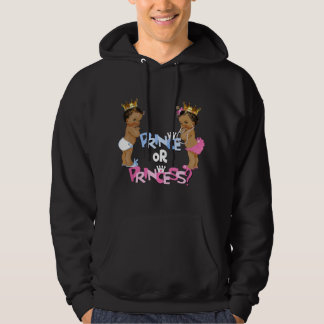 Cute Ethnic Prince or Princess Baby Gender Reveal Hoodie
