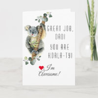 Cute Eucalyptus Koala You Are Koala-Ty Father Day