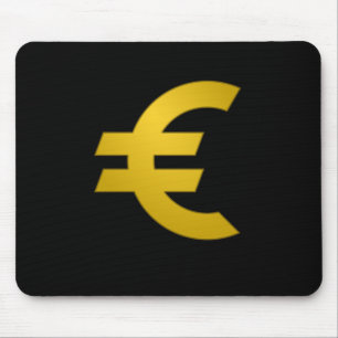 Cute Euro Sign ,Europe Currency Symbol Money Cash Mouse Mat
