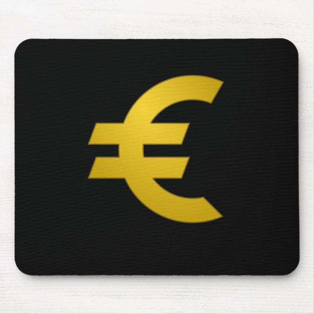 Cute Euro Sign ,Europe Currency Symbol Money Cash Mouse Mat (Front)