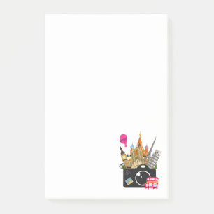 Cute European Landmarks Post-it Notes
