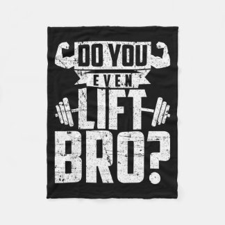 Cute Even Lift Bro Gym Fleece Blanket