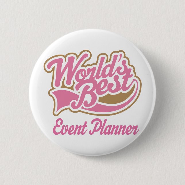 Cute Event Planner 6 Cm Round Badge (Front)