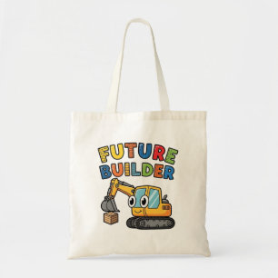 Cute Excavator Future Builder  Tote Bag