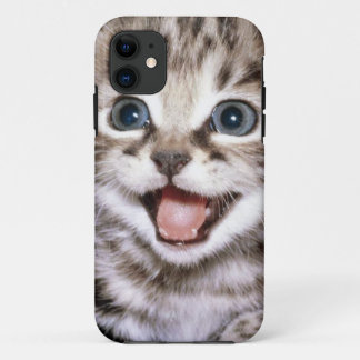 Cute Excited Kitten IPhone Case