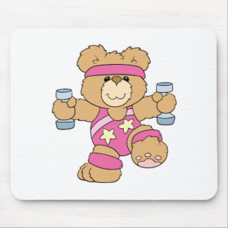 Cute Exercise Fitness bear Mouse Mat