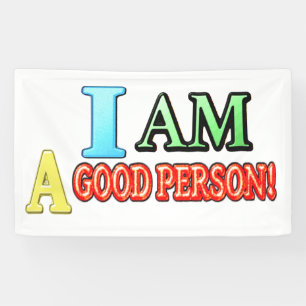 Cute Expression Design "GOOD PERSON" Buy NOW Banner