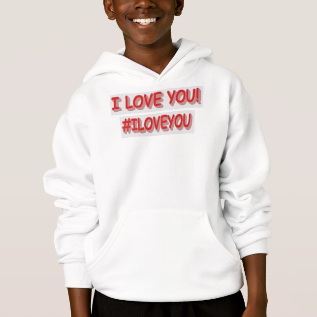 Cute Expression Design "I LOVE YOU!". Buy Now (Front)