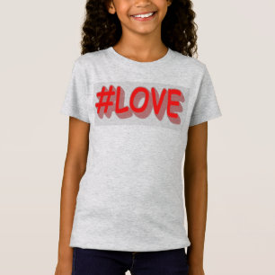 Cute Expression Design "#LOVE". Buy Now T-Shirt