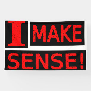 Cute Expression Design "Make Sense" Buy Now Banner
