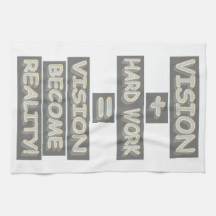 Cute Expression Design "Success Formula". Buy Now Tea Towel