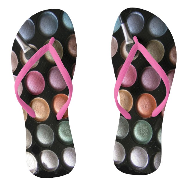 Cute Eye Shadow Flip Flops (Footbed)
