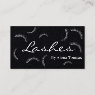 Cute Eyelash Extensions Makeup Artist Lash Bar Business Card