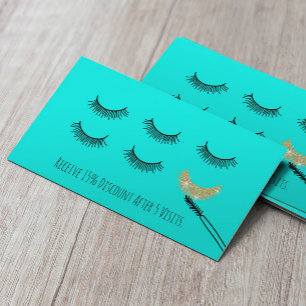 Cute Eyelash Makeup Artist Lash Lounge Loyalty #3 Card