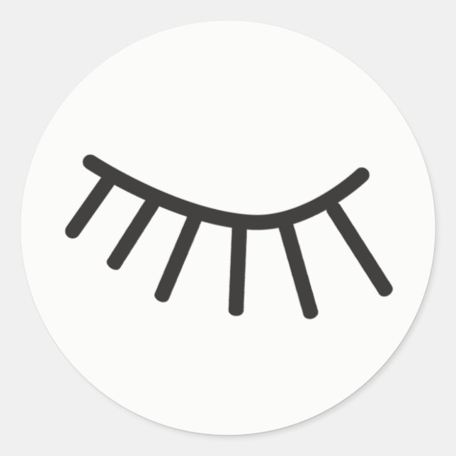 cute eyelashes sticker for journalling (Front)