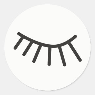 cute eyelashes sticker for journalling