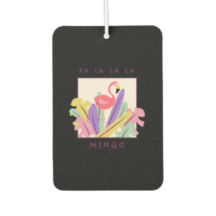 Cute Fa La La Mingo Christmas Falala Snow Flamingo Car Air Freshener