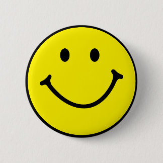 Cute Face 6 Cm Round Badge