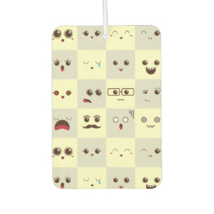 Cute face car air freshener
