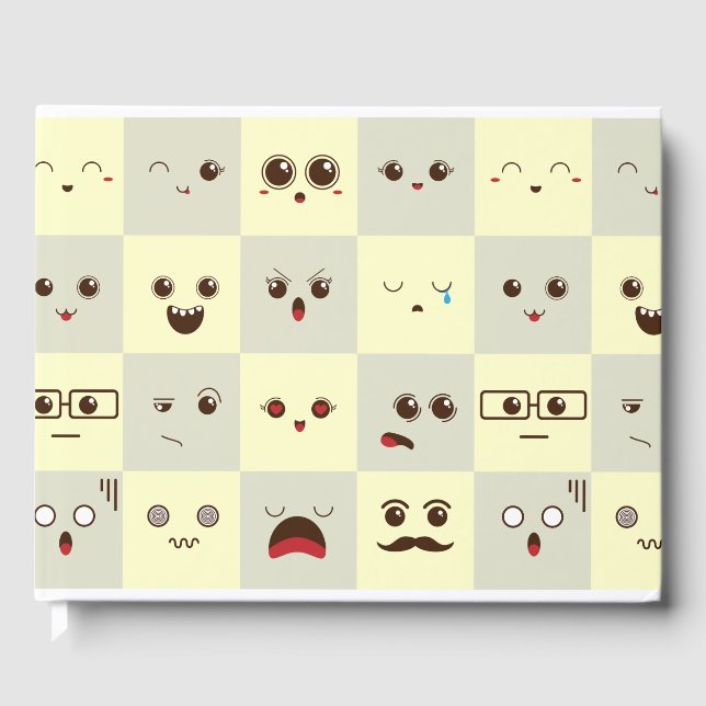 Cute face guest book (Front)