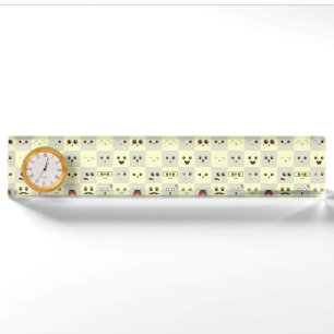 Cute face nameplate
