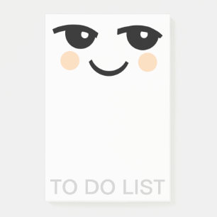 CUTE FACE POST-IT NOTES NOTEPAD