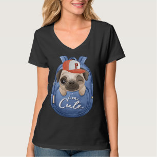 Cute Face Pug Dog Classic T-Shirt 34