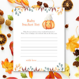 cute face Pumpkin - Baby bucket list
