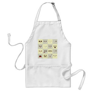 Cute face standard apron