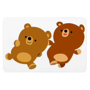 Cute Facetious Cartoon Bears Flexible Magnet