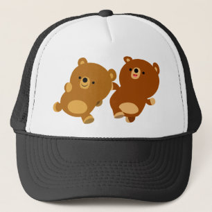 Cute Facetious Cartoon Bears Hat