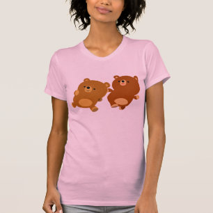 Cute Facetious Cartoon Bears Women T-Shirt