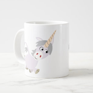 Cute Facetious Cartoon Unicorn Jumbo Mug