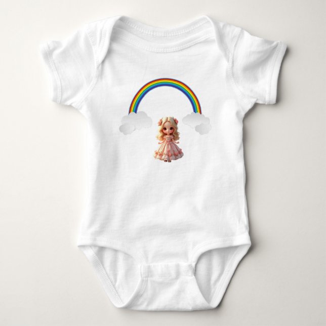 Cute Fairies Baby Bodysuit (Front)