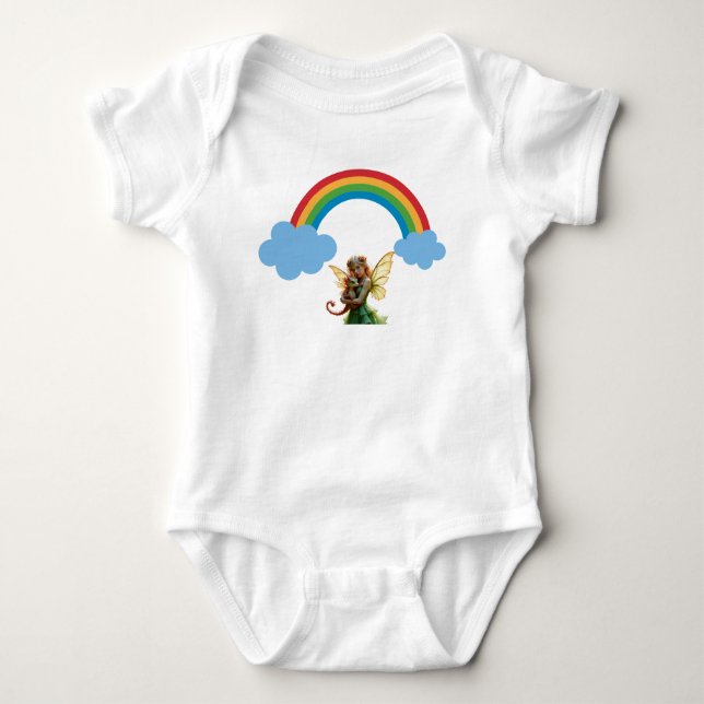 Cute Fairies Baby Bodysuit (Front)