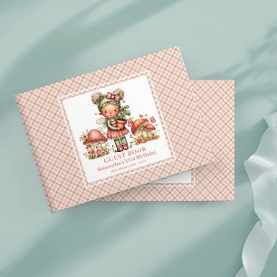 Cute Fairy 2nd Birthday Pastel Pink Guest Book