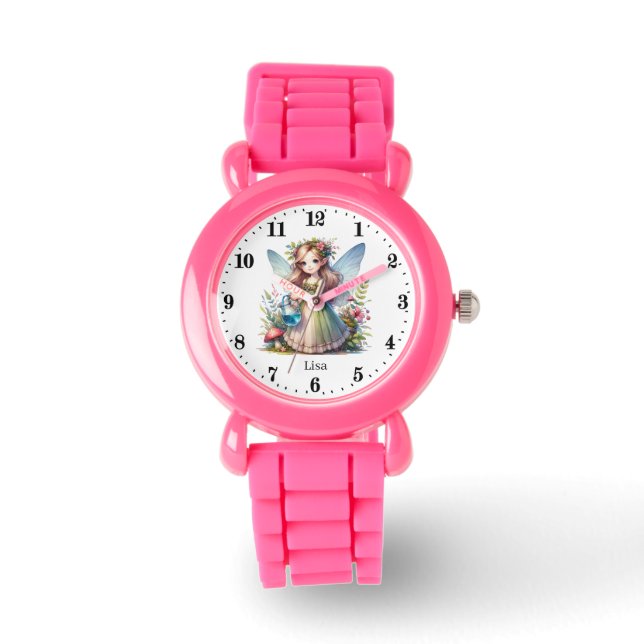 Cute fairy add name girls Watch (Front)