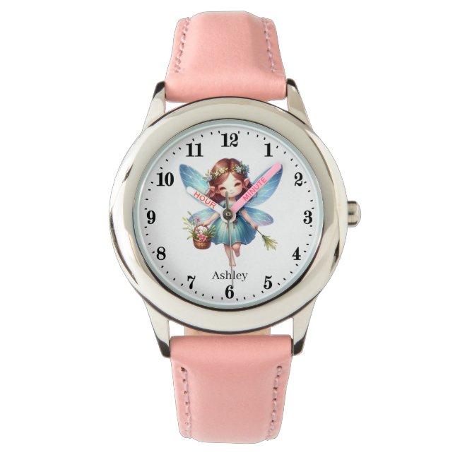 Cute fairy add name girls Watch (Front)