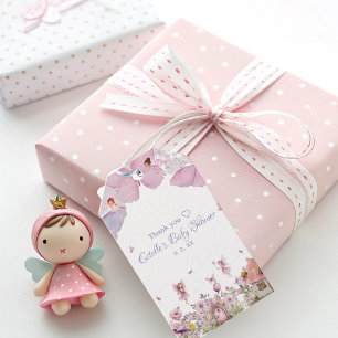 Cute Fairy Baby Shower Gift Tag