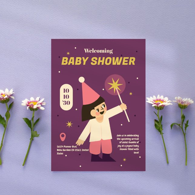 Cute Fairy Baby Shower Invitation (Creator Uploaded)