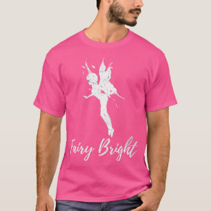 Cute Fairy Bright Funny Fantasy Fairies Distressed T-Shirt