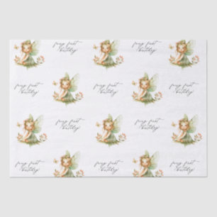 Cute Fairy First Birthday Tissue Paper
