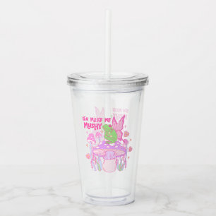 Cute Fairy Frog and Mushroom - You Make Me Mushy Acrylic Tumbler