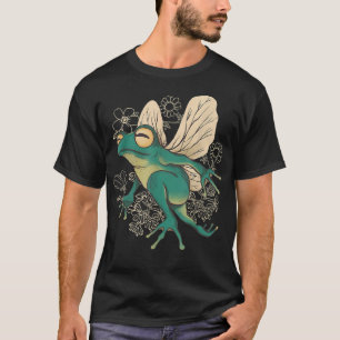 Cute Fairy Frog Goblincore Aesthetic Dark Funny Fr T-Shirt
